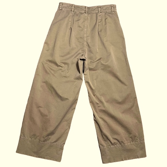 Everlane Wm’s The Lightweight Wide Leg Crop High Waisted Chino Pants Sz 4 - Picture 9 of 13